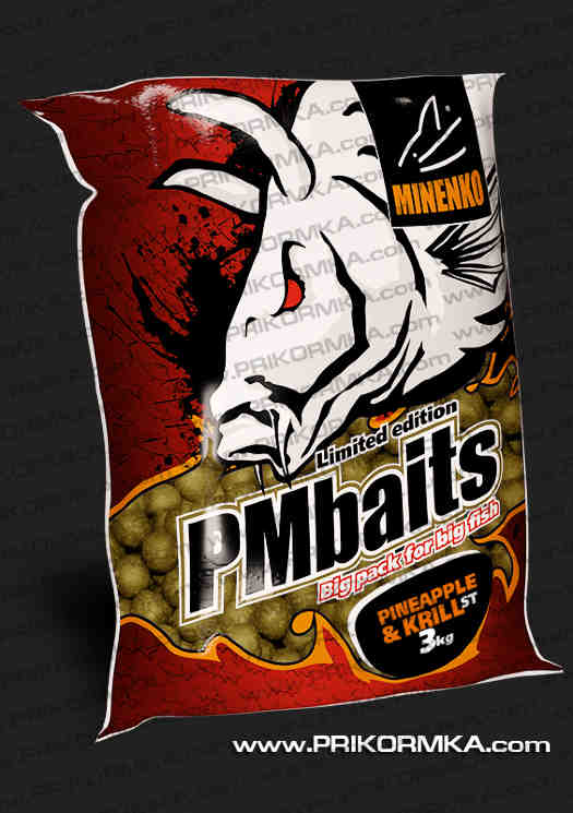 Купить Бойлы пылящие MINENKO Pineapple & Krill ST 26мм (3кг)
