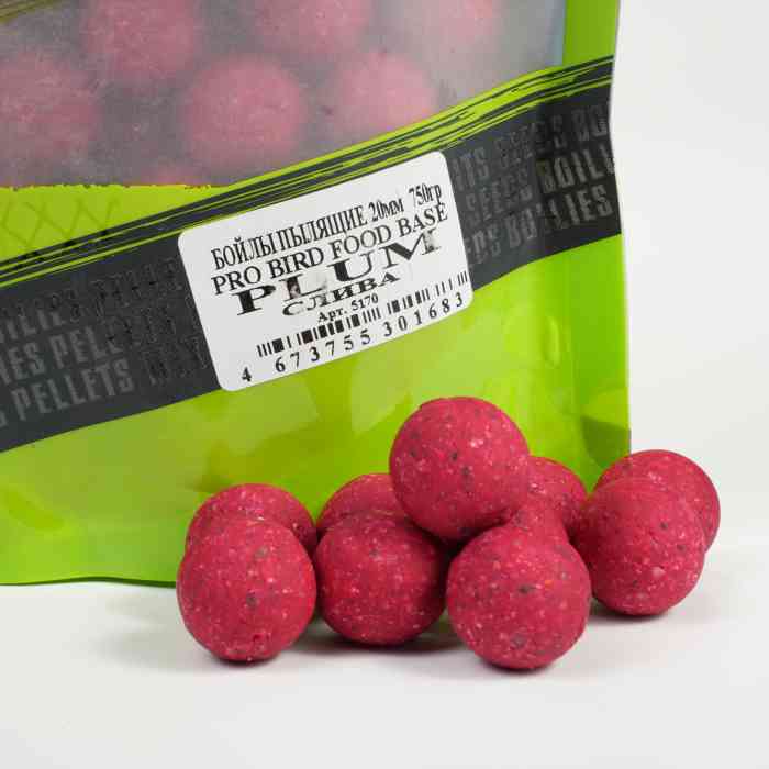 Бойлы пылящие MINENKO (Слива) PRO BIRD FOOD PLUM 20мм (Zip-lock)