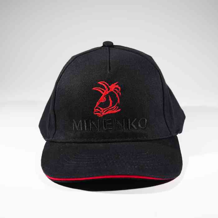 Кепка MINENKO Black red new