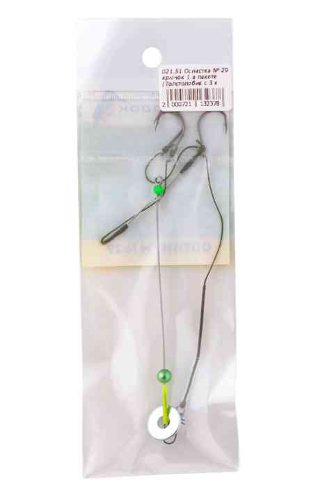 Оснастка № 29 крючок 1 (Толстолобик с 3 крючками)