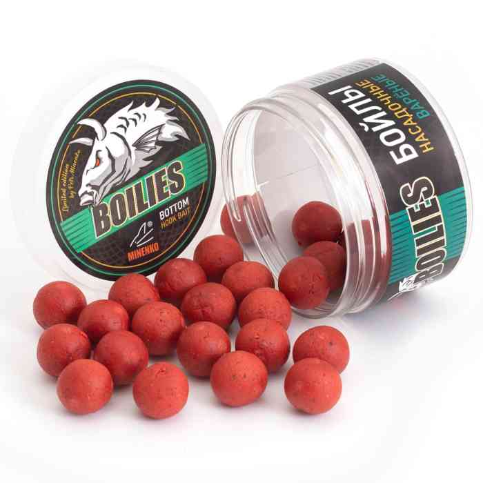 Насадочные бойлы MINENKO STRAWBERRY 20мм (варёные)