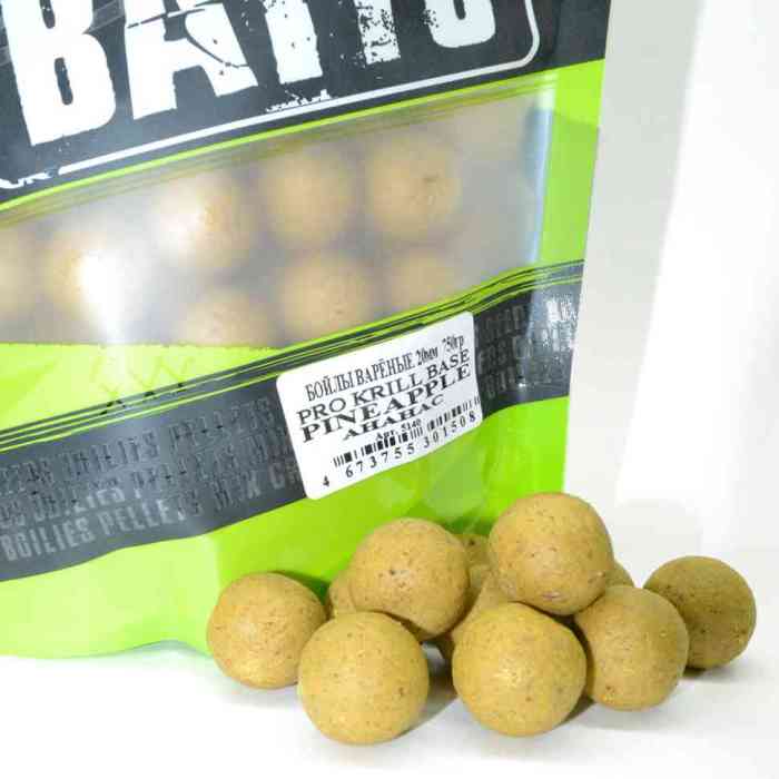 Бойлы варёные ананас PRO KRILL д18 мм