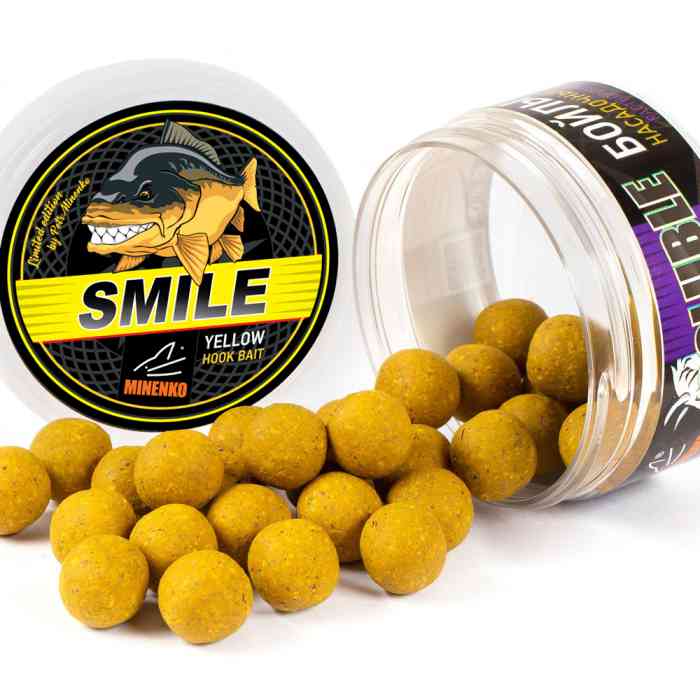 Насадочные бойлы MINENKO MANDARIN (SMILE) 26мм (пылящие)