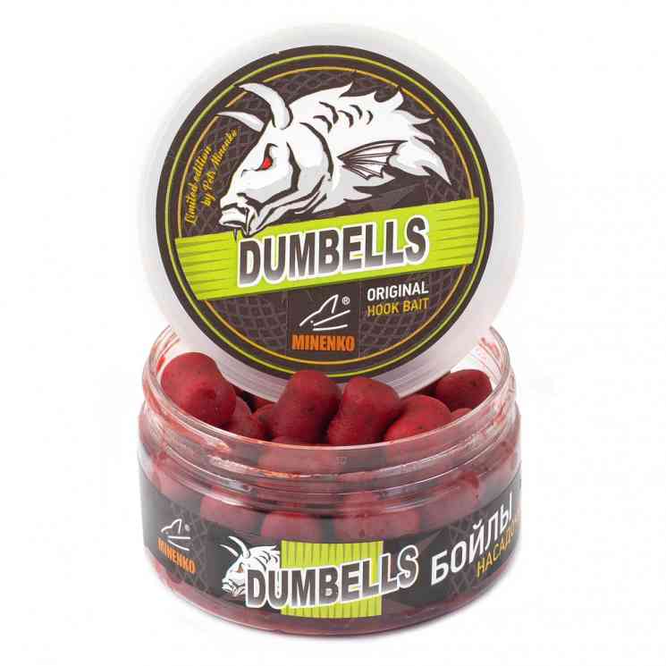 Купить Насадочные DUMBELLS бойлы MINENKO STRAWBERRY 14x20мм (в дипе)