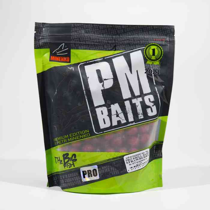 Бойлы пылящие клубника PRO KRILL   д15 мм